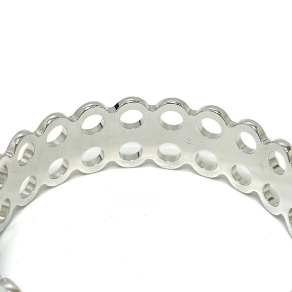 LOUIS VUITTON M66667 High and Seek Bangle Bracelet Metal Silver - Picture 4 of 13